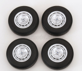 Kk-scale Accessories Set 4x Wheels And Rims For Bmw 2002 1971 1:12 Černý Chrom