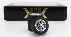 Kk-scale Accessories Set 4x Wheels And Rims For Porsche 911 Carrera Clubsport 1:18 Grey Met