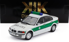 Kk-scale BMW 3-series (e46) Polizei 1999 1:18 Bílá Zelená