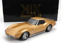 Kk-scale Chevrolet Corvette C3 1972 - With Removable Roof Parts 1:18 Gold Met