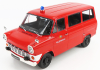 Kk-scale Ford england Transit Minibus Fire Brigade 1965 1:18 Red