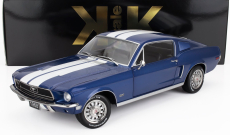 Kk-scale Ford usa Mustang Gt Fastback Coupe 1968 1:12 Modrá Bílá