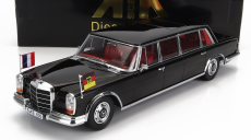 Kk-scale Mercedes benz S-class 600 Lwb Pullman (w100) 1964 1:18, černá