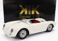 Kk-scale Porsche 550a Spider 1953 1:12 Bílá Červená