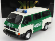 Kk-scale Volkswagen T3 Minibus Syncro Polizei 1987 1:18 Zelená Bílá