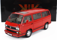 Kk-scale Volkswagen T3 Multivan Minibus (last Edition) 1992 1:18 Red