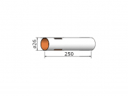 Klima Papírová trubka 26x250mm 3-drážky