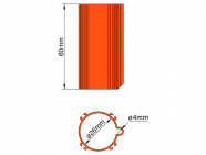 Klima Základna 26mm 4-stabilizátory oranžová