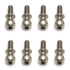 Kulové čepy, střibrné, 6mm, 10ks.