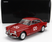 Kyosho Alfa romeo Giulietta Sv Sprint Veloce N 120 Mille Miglia 1956 G.becucci - P.cazzato 1:18 Red