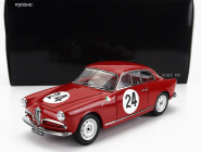 Kyosho Alfa romeo Giulietta Sv Sprint Veloce N 24 Targa Florio 1958 N.todaro - R.barbato 1:18 Red