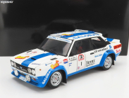 Kyosho Fiat 131 Abarth N 1 Winner Rally 1000 Lakes 1980 1:18, bílomodrá