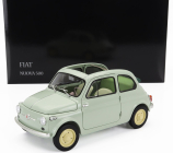 Kyosho Fiat 500 D Cabriolet Open 1960 1:18 Verde Chiaro - Světle Zelená