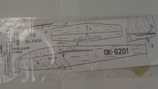 L-13 BLANÍK stavebnice, rozpětí 540mm Classic models