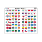 Larsen Vzdělávací puzzle Vlajky 80 dílků