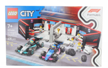 Lego Accessories Lego City - F1  Garage Mercedes Gp W15 + Alpine A524 Cars 2024 - 678 Pezzi - 678 Pcs Různé