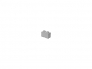 LEGO úložný box 125x250x180mm - šedý