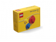 LEGO věšák na zeď (3 ks) - žlutá, modrá, červená