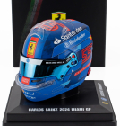 Looksmart Bell helmet Casco Helmet F1 Carlos Sainz Team Ferrari Hp N 55 Miami Gp 2024 1:5 Modrá Červená
