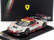 Looksmart Ferrari 296 Gt3 3.0l Turbo V6 Team Vista Af Corse N 54 24h Le Mans 2024 Davide Rigon - Francesco Castellacci - Thomas Flohr 1:43 Silver Red