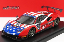 Looksmart Ferrari 488 Gt3 Usa Team N 18 1:43, vlajka USA
