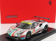 Looksmart Ferrari 488 Gte Evo 3.9l Turbo V8 Team Af Corse N 54 24h Le Mans 2021 F.castellacci - G.fisichella - T.flohr 1:43 Matná Stříbrná Červená