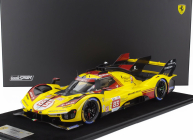 Looksmart Ferrari 499p 3.0l Turbo V6 Team Af Corse N  83 24h Le Mans 2024 Robert Kubica - Robert Shwartzman - Yifei Ye 1:12 Žlutá Červená