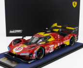 Looksmart Ferrari 499p 3.0l Turbo V6 Team Ferrari Af Corse N 51 3rd 24h Le Mans 2024 Alessandro Pier Guidi - James Calado - Antonio Giovinazzi 1:18 Červená Žlutá Černá