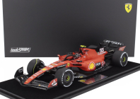 Looksmart Ferrari F1  Sf-23 Team Scuderia Ferrari N 55 Winner Singapore Gp 2023 Carlos Sainz - Con Vetrina - With Showcase 1:18 Červená Černá