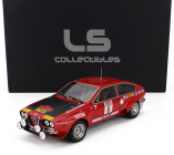 Ls-collectibles Alfa romeo Alfetta Gt Gr.2 (night Version) N 6 Winner Rally Isola D'elba 1975 Amilcare Ballestrieri - Enrico Gigli 1:18 Červená Černá