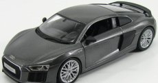 Maisto Audi R8 V10 Plus Coupe 2015 1:24 Šedý Metamfetaminový Uhlík