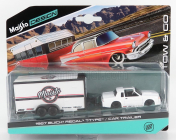 Maisto Buick Regal With Trailer 1987 1:64 Bílá Černá