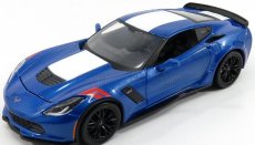 Maisto Chevrolet Corvette Grand Sport 2017 1:24 Modrá Met Bílá