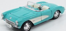 Maisto Chevrolet Corvette Spider 2-door 1957 1:24 Tyrkysově Bílá