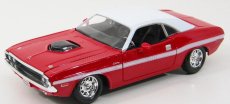 Maisto Dodge Challenger R/t Coupe 1970 1:24 Červená Bílá