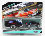 Maisto Ford usa F-150 Svt Raptor Pick-up With Car Transporter Trailer 2021 1:64 Black
