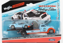 Maisto Ford usa Ramp Truck Wrecker With Ford Gt N 9 Heritage Edition 2019 1:64 Oranžová Světle Modrá