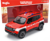Maisto Jeep Renegade Vigili Del Fuoco 2017 1:24 Červená Bílá
