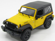 Maisto Jeep Wrangler Willys Soft-top 2014 1:18 Žlutá Černá