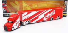 Maisto Mack Anthem Truck Eibach Car Transporter 2020 1:64 Červená Bílá