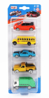 Maisto Volkswagen Set Assortment 5 Cars Pieces 1:64 Různé