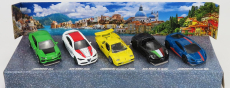 Majorette Lamborghini Set Assortment 5 Pieces Italy Dreams Cars - Urus - Countach Lp400 - Huracan Avio - Alfa Romeo Giulia - 4c Spider 1:64 Různé