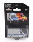 Majorette Mercedes benz Sprinter Van Polizei 2018 1:64 Stříbrná Modrá