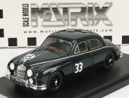 Matrix scale models Jaguar Mkii 3.4 Litre N 33 Winner Silverstone Daily Express Trophy 1958 1:43 Zelená
