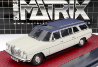 Matrix scale models Mercedes benz V114 Lwb Crayford Estate 1971 1:43 Bílá