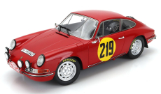 Matrix scale models Porsche 911s 2.0l Coupe N 219 3rd Rally Montecarlo 1967 Vic Elford - David Stone 1:18 Red