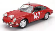 Matrix scale models Porsche 911s Coupe N 147 Winner Class Rally Montecarlo 1965 Herbert Linge - Peter Falk 1:18 Red