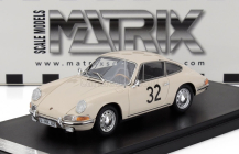Matrix scale models Porsche 911s Coupe N 32 Test 24h Le Mans 1966 1:43 Bílá
