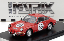 Matrix scale models Porsche 911s Coupe Team J.franc N 35 24h Le Mans 1966 Jean Kerguen - Jacques Dewes 1:43 Red