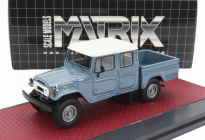 Matrix scale models Toyota Hj45 Land Cruiser Crew Cab Pick-up 1979 1:43 Modrá Šedá Bílá